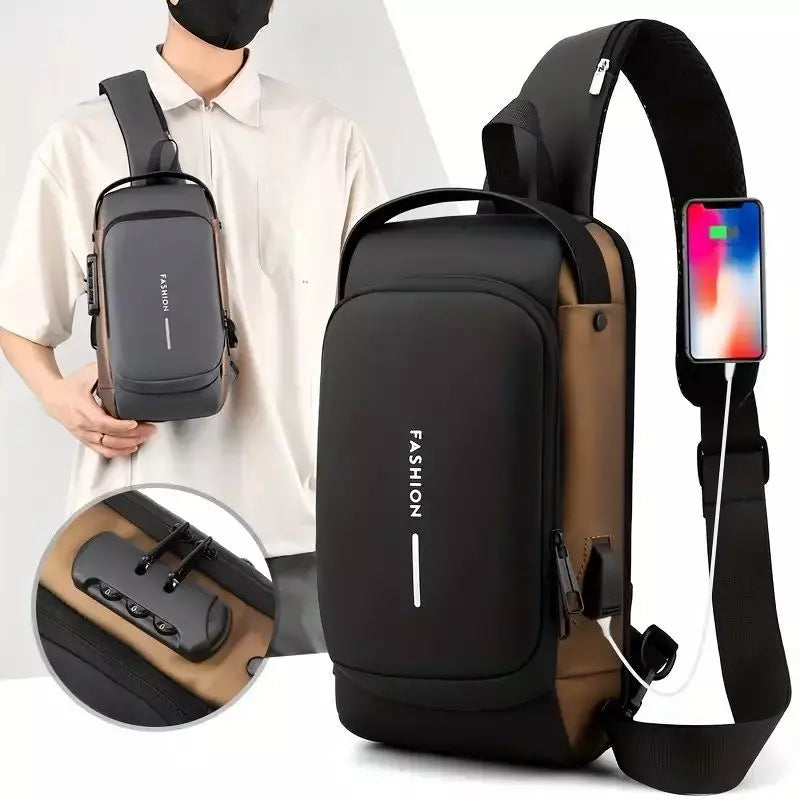 Bolso Impermeable Antirrobo Con Puerto De Carga Usb.