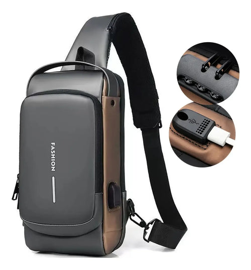 Bolso Impermeable Antirrobo Con Puerto De Carga Usb.