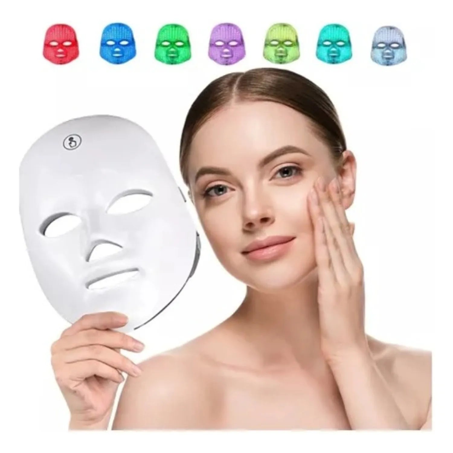 Fototerapia LED de 7 Colores para el Cuidado Facial